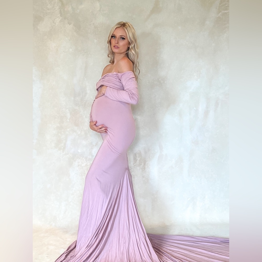 Mauve Maternity Dress